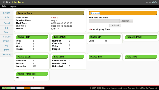  Session summary page